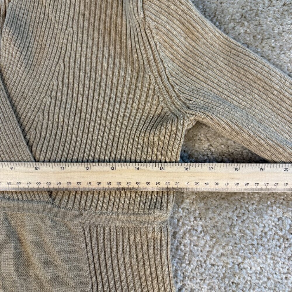 Athleta Women Merino Wool Neck V Neck Long Sleeve Sweater Dress Sz M Petite F418 - Picture 6 of 9